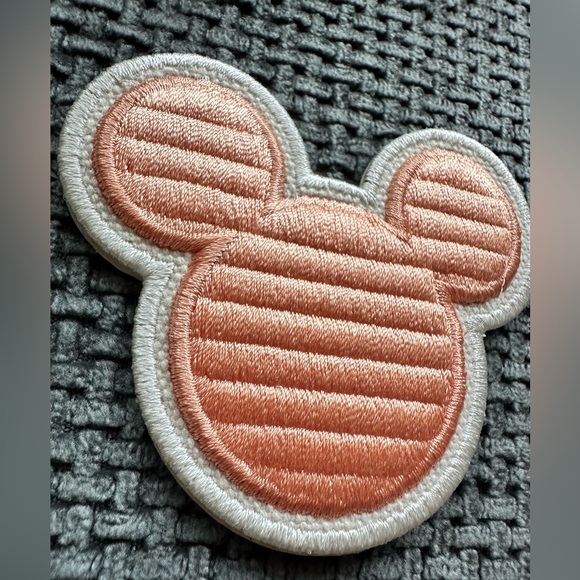Stoney clover lane Disney Mickey mouse head embroidered patch sticker orange - Picture 2 of 3